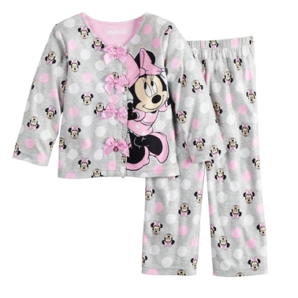 Disney’s Minnie Mouse Two Piece Pajama Set